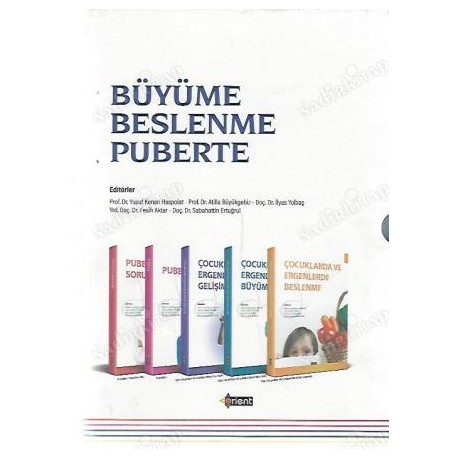 BÜYÜME BESLENME PUBERTE (1-2-3-4-5 CİLT TAM TAKIM ORİJİNAL KUTUSUNDA)