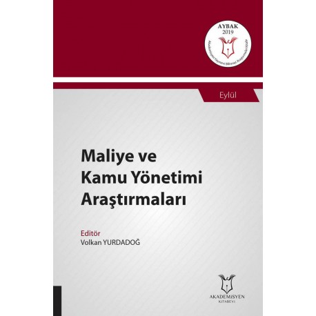 Maliye ve Kamu Yönetimi Araştırmaları ( AYBAK 2019 Eylül )