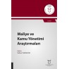 Maliye ve Kamu Yönetimi Araştırmaları ( AYBAK 2019 Eylül )