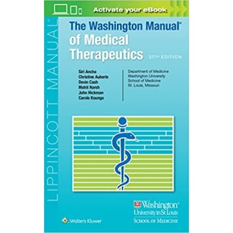 The Washington Manual of Medical Therapeutics, 37 Edition