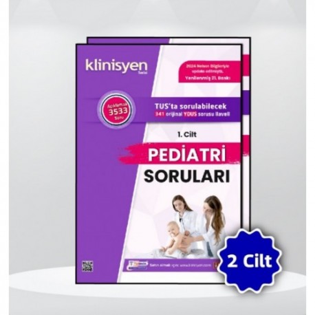 Klinisyen Prime Soruları Pediatri ( 22.Baskı ) 1.2.Cilt