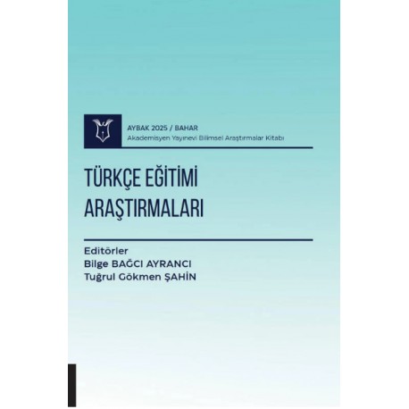 Türkçe Eğitimi Araştırmaları ( AYBAK 2025 Bahar )