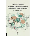 Yabancı Dil Olarak Akademik Türkçe Öğretiminde Mühendislik Alanı Söz Varlığı