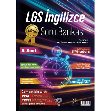 LGS (Liselere Geçiş Sınavı) İngilizce Elit Soru Bankası – İkiz Sorular