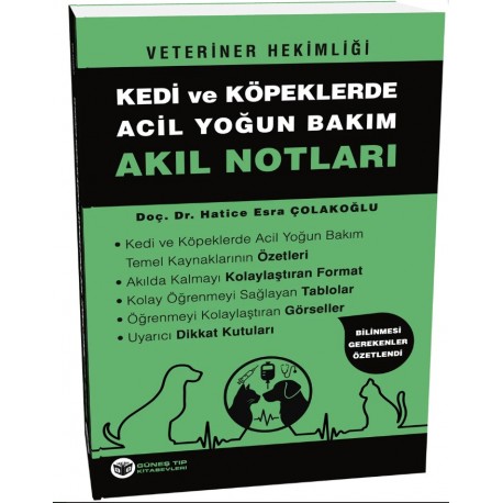 Veteriner Hekimliği Kedi Köpeklerde Acil Yoğun Bakım Akıl Notları