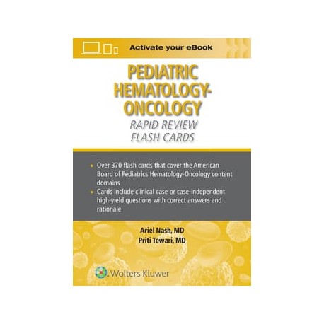 Pediatric Hematology-Oncology Rapid Review Flash Cards Print + eBook with Multimedia