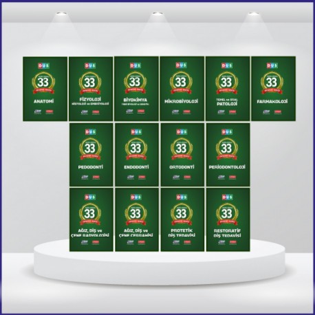 DUS 33 Açıklamalı Deneme Tam Takım ( 14 Cilt )