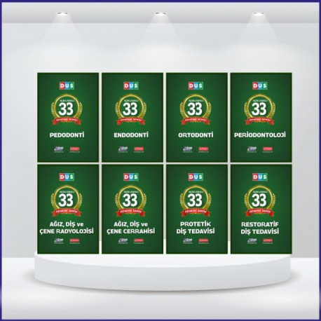 DUS 33 Açıklamalı Deneme Klinik Bilimler ( 8 Cilt )